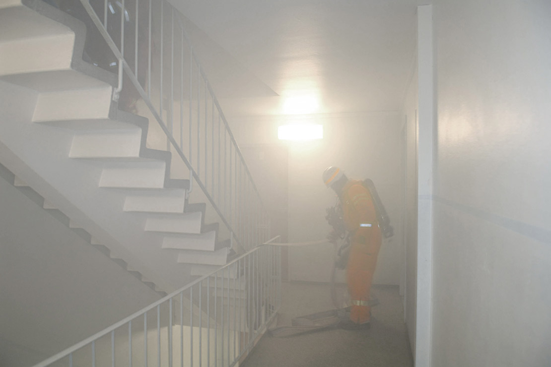 Die Formstabilität der Daloc-Tür ist im Brandfall von entscheidender Bedeutung